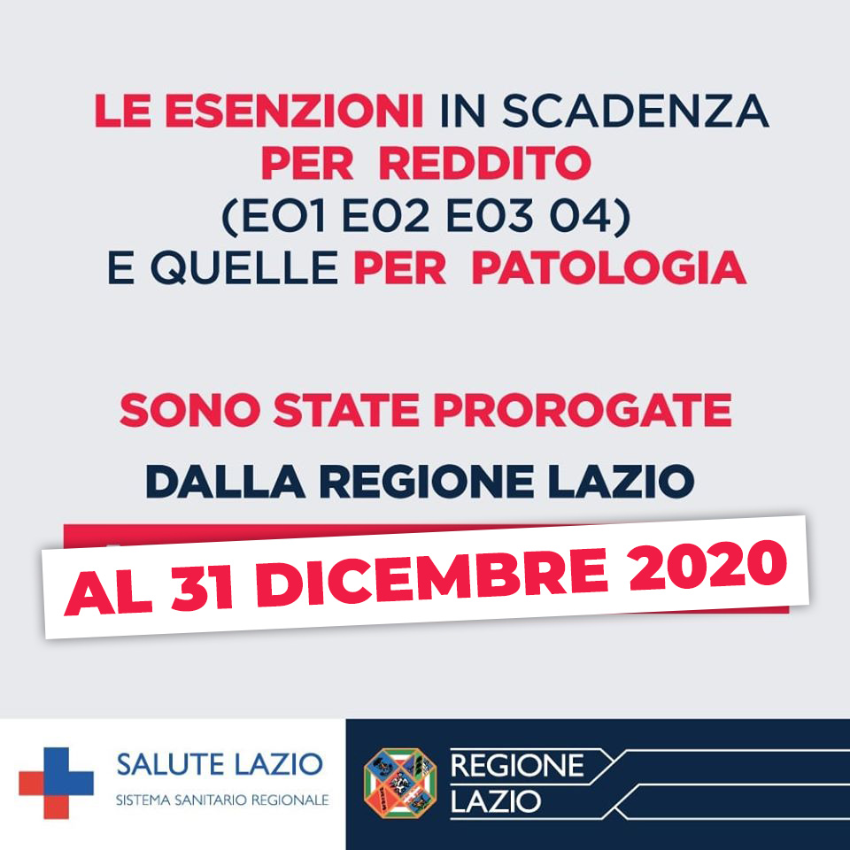 emerg covid19 piani esenzioni proroga al 30dicembre2020